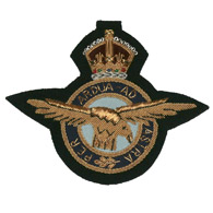 RAF George 6th Crown Wire Blazer Badge
